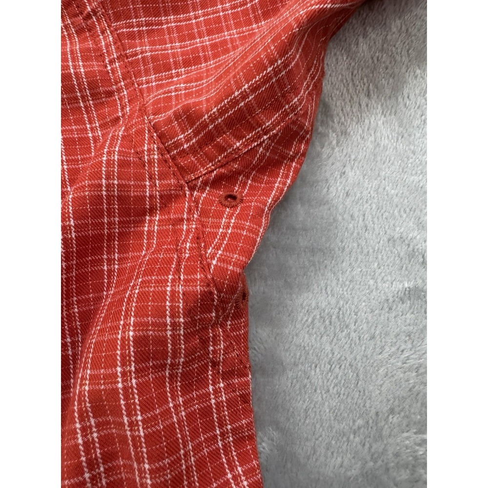 Ariat Pro Series Shirt Mens Medium Red Plaid Long Sleeve Outdoor Western - Picture 7 of 11